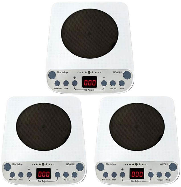 문센교실 소꿉놀이 주방도구 요리하기 인덕션 3개입/ 놀이치료 엄마표놀이 미니주방, 1세트, 화이트혼합