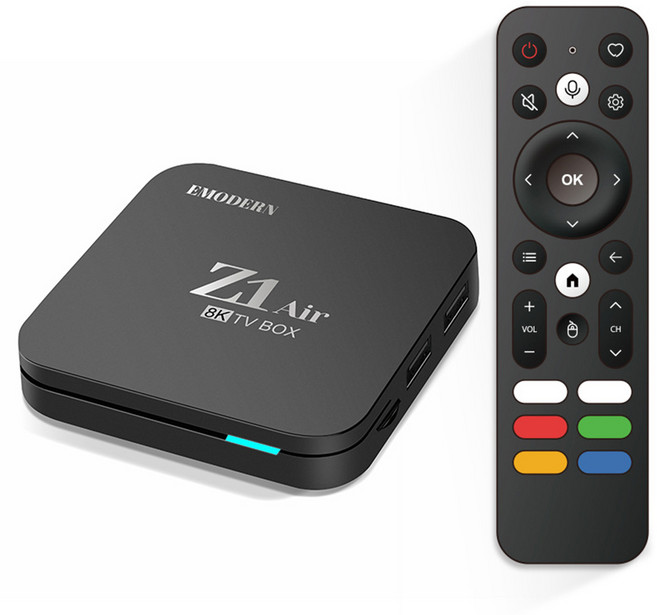 EMODERN Z1 Air 8K 電視盒 Android 系統 雙頻 WIFI 無線投影 藍牙語音遙控, 1套, 4K超清