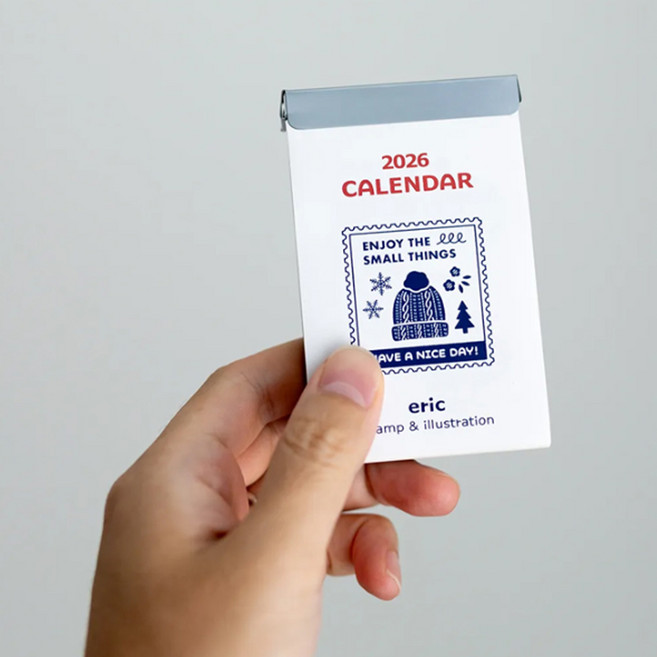 신일본캘린더 2026년 에릭 미니 일일 달력 캘린더 370매, 2개
