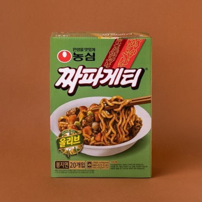 농심 올리브짜파게티 140g, 20개