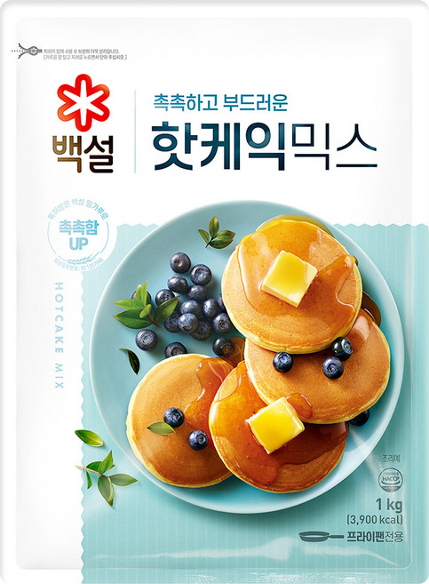 CJ백설 핫케익믹스, 1kg, 8개