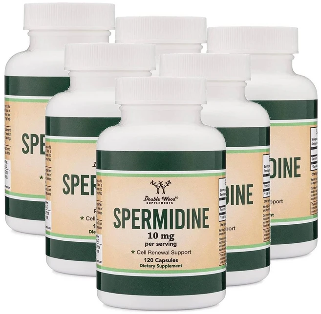 더블우드 스페르미딘 스퍼미딘 10mg 캡슐 Double Wood Spermidine, 120정, 6개 - 쿠팡