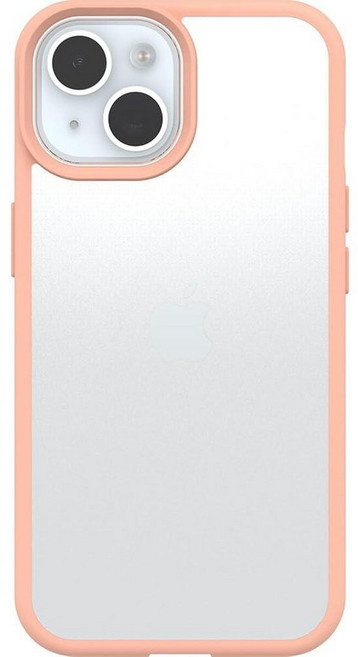 OtterBox 아이폰 16e & 15 프리픽스 시리즈 케이스 - 블랙 크리스탈 초박형 포켓 친화적 돌출된 가장자리가 카메라 및 스크린 보호 무선 충전 호환, 피치 퍼펙트