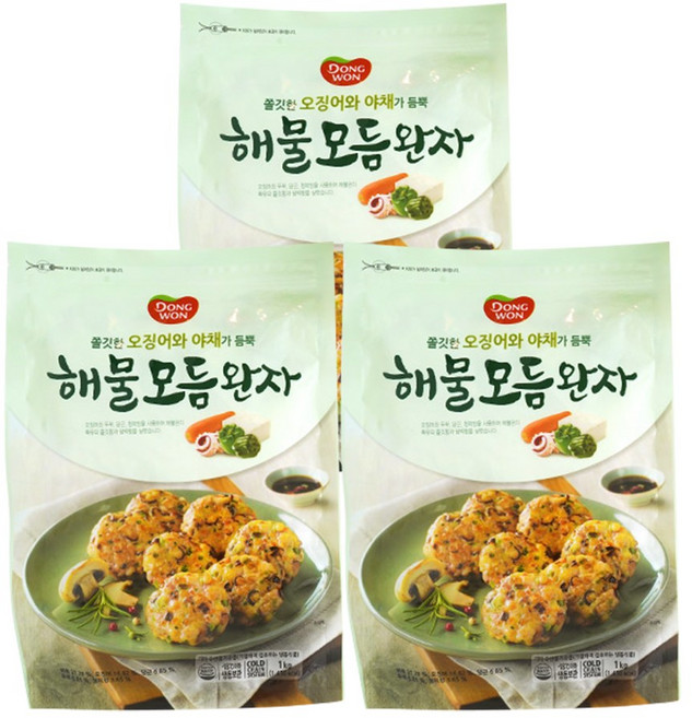 동원 해물모듬완자, 3개, 1kg