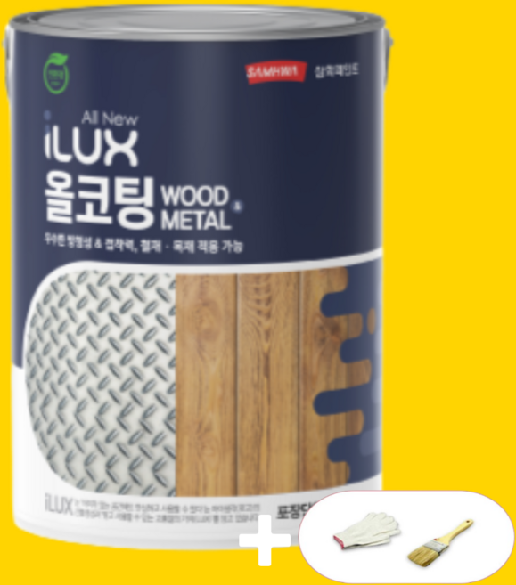 [만능페인트] 삼화페인트 아이럭스 올코팅 벽지페인트 방문페인트 현관문 철문 페인트 1L, 스노우화이트, 1개