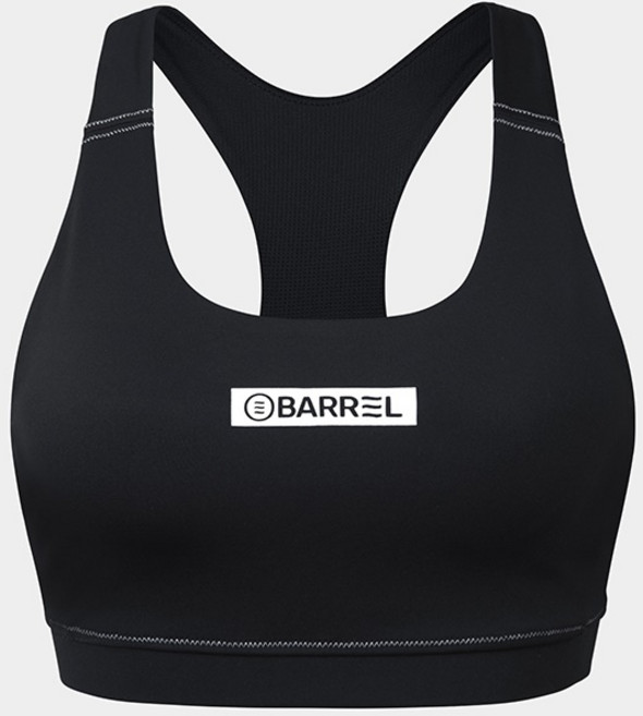 BARREL 基礎縫線女款泳裝上衣, BLACK,100/XL