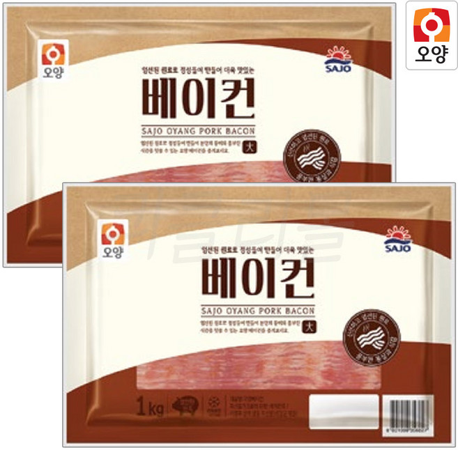 신일푸드(사조)오양베이컨 1kg (1+1), 1개, 2kg