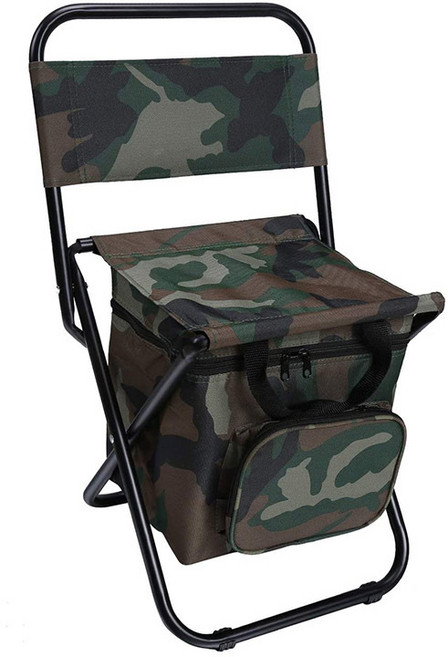 까마느 아웃도어 접이식 의자 캠핑용의자 낚시의자 휴대의자, 카모플라주, 1개