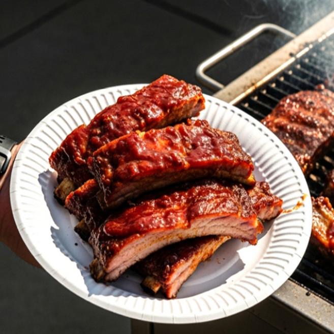 제주 돼지 바비큐 폭립 400g, 3개