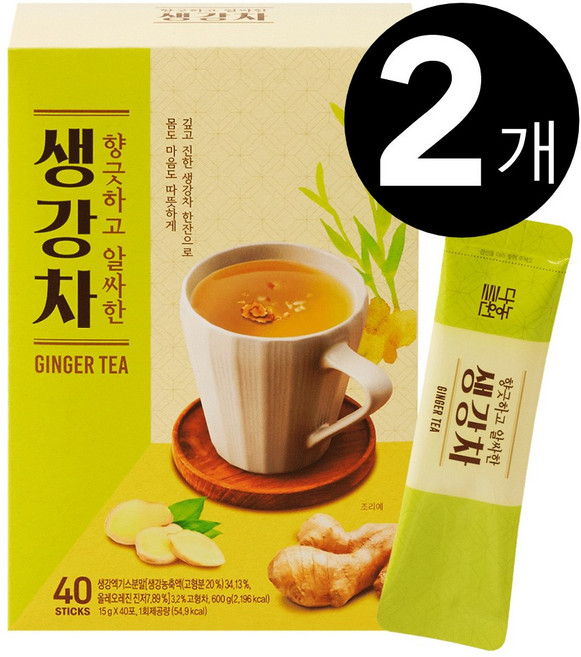다농원 생강차, 15g, 40개입, 2개
