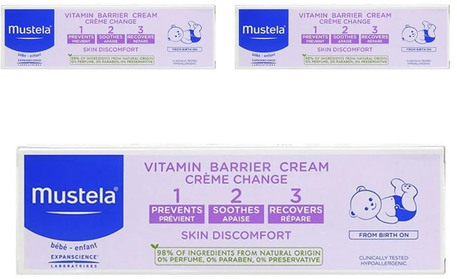 무스텔라 비타민 배리어 다이퍼 크림 123, 3개, 100ml - 쿠팡
