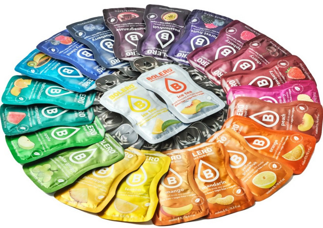 [볼레로 믹스24]2kcal 무설탕 과일워터 24가지 맛 1박스(생수 500ml용), 3g, 1개, 24개입