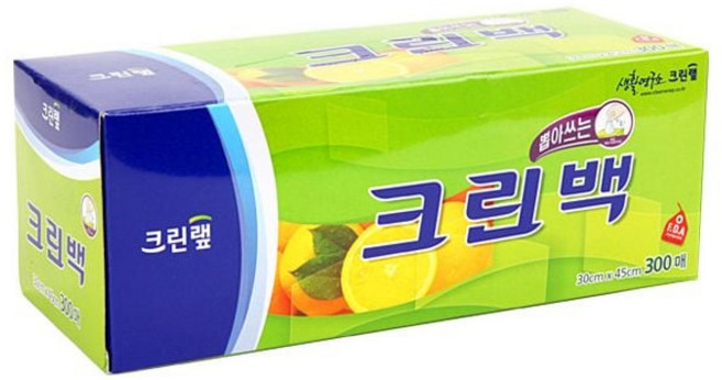 크린백 대 30cmX45cmX300매/크린랩, 대(L), 300개입, 1개
