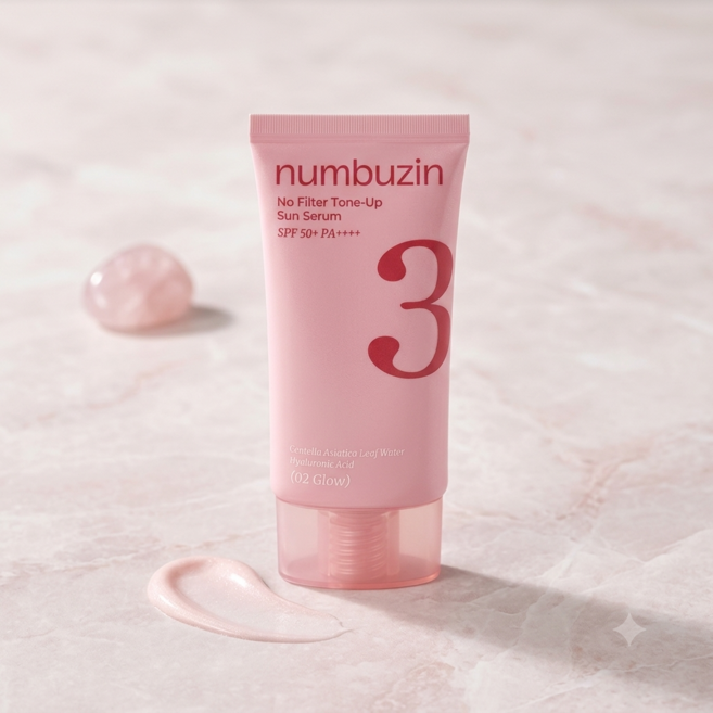 넘버즈인 3번 도자기결 톤업베이지 선크림 50ml - 글로우, 1개