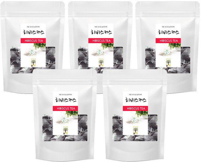 히비스커스차 50티백 숲으로허브 삼각티백, 5개, 50개입, 50g