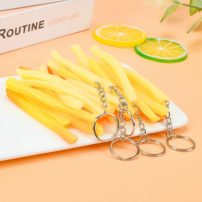 감튀 프렌치프라이 슈스트링 감자튀김 키링 HC0159