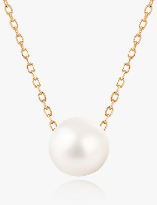 엘렌쥬얼리 14K 심플 진주 볼 금 목걸이