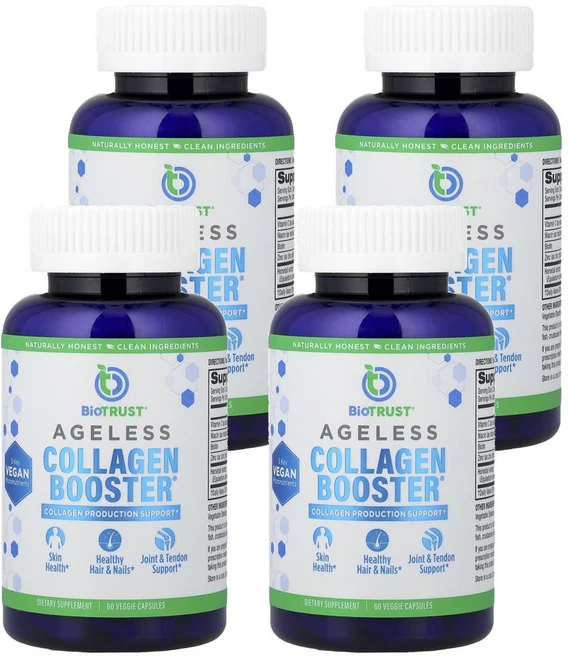 바이오 트러스트 에이지리스 콜라겐 부스터 캡슐 BioTrust Ageless Collagen Booster, 60정, 4개 - 쿠팡