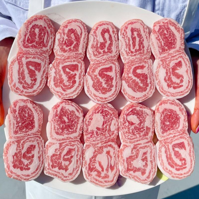 세계 4대 진미 이베리코 돼지고기 특수부위 눈꽃살, 200g, 3개