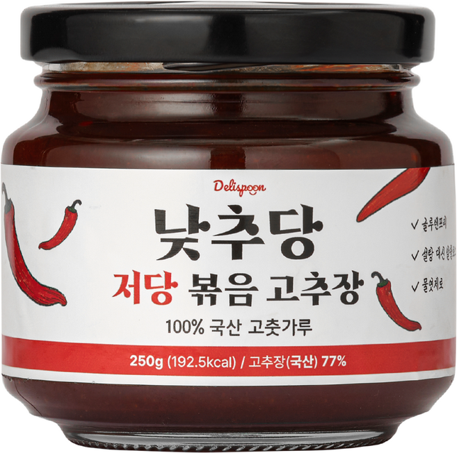 잇더핏 낮추당 저당 만능 고추장, 1개, 250g