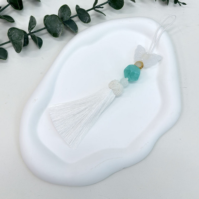 옥나비 방울 한복 노리개 소품 보자기 포장