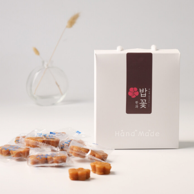 맛있는 밥꽃한과(상품명 : 밥꽃약과) 수제 찹쌀 약과180g, 1개