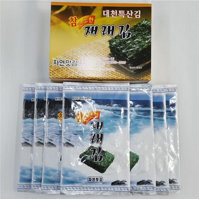 자연맛김/참고소한재래김(5매*7봉), 1박스