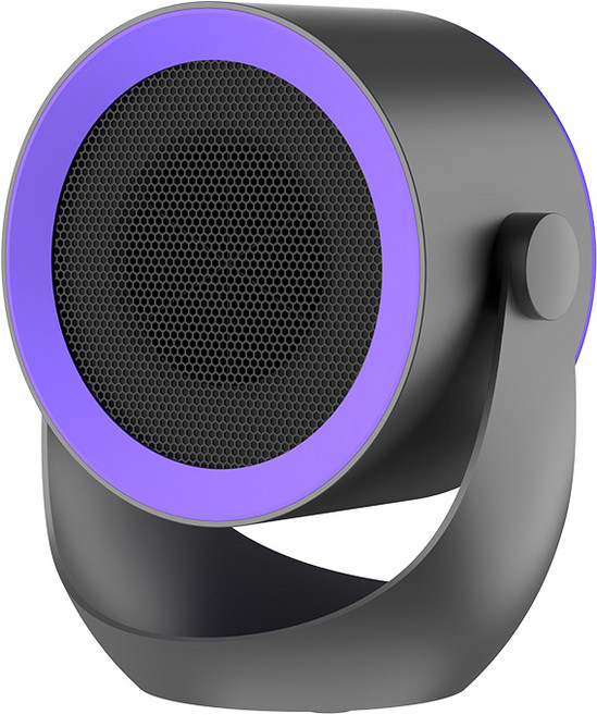 루베라 다기능 미니 온풍기 벽걸이 행잉 겸용 저소음 히터 가정용/사무실용, 회색