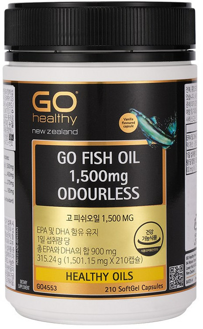 고헬씨 고 피쉬오일 1500MG 210캡슐 1개, 고헬씨 고 피쉬오일 1500MG 210캡슐, 1개, 315.24g