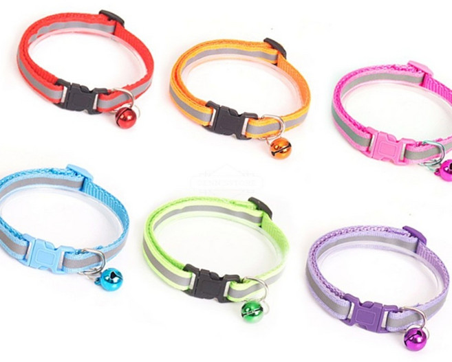 고양이 방울 목걸이 반려동물, 04고양이목걸이-연두