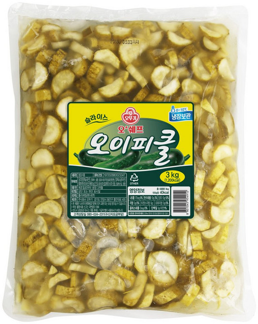 오뚜기 오쉐프 슬라이스 오이피클 3kg, 1개