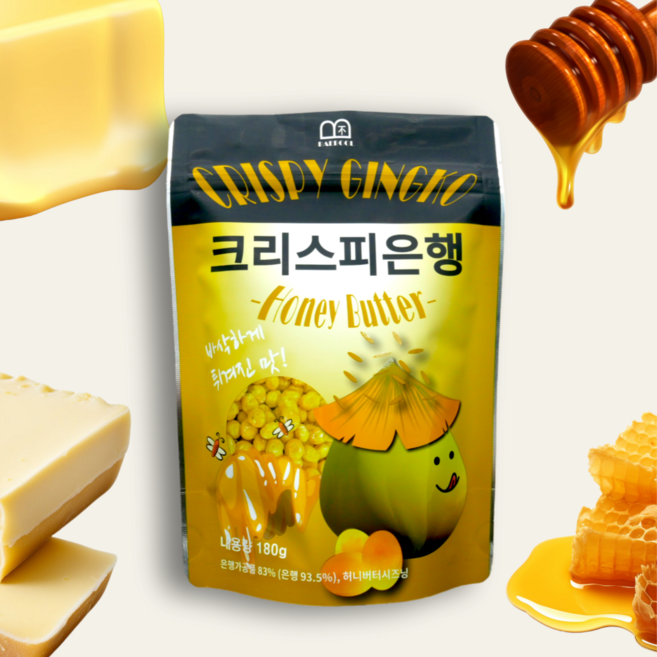 배불 크리스피은행 은행튀김 허니버터맛, 1개, 180g