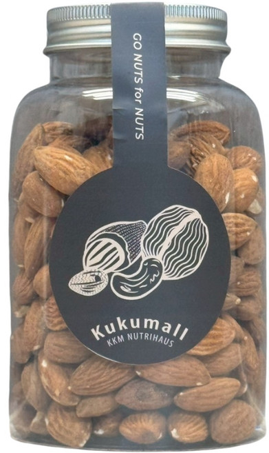 KKM營養屋 無調味杏仁罐 天然健康零食 富含維生素E, 220g, 1個