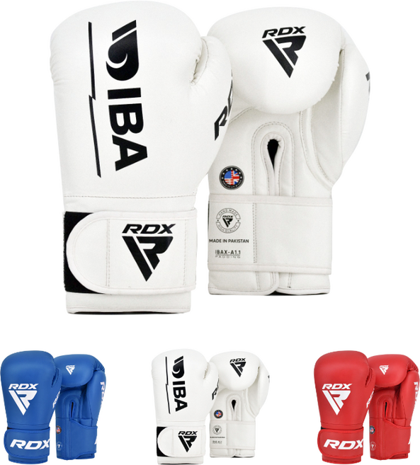 링사이드코리아 RDX AIBA 아이바 복싱글러브 엘리트 LITE 경기용 mma 권투 장갑, 1세트, 화이트