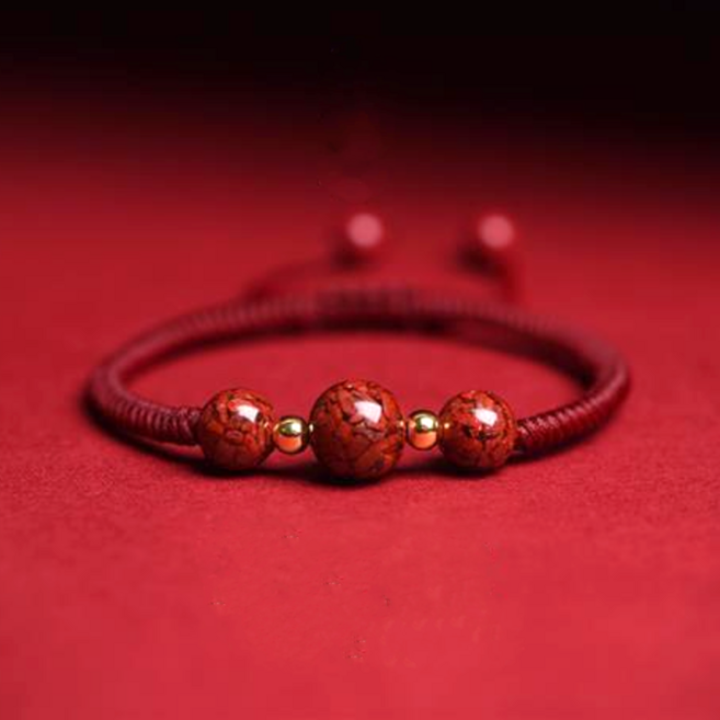 디에스 경면주사 불교 삼재 액막이 금전운 염주팔찌