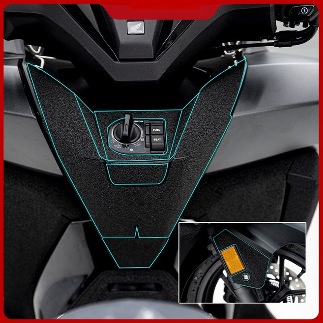 OD 혼다 호환 포르자350 튜닝 스크래치방지 패드 방탄데칼 스티커 2023-2025, PA08801-01