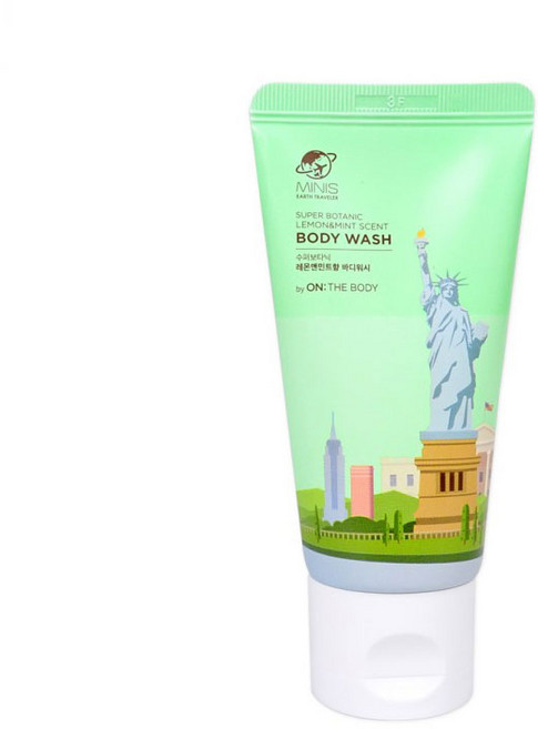 온더바디 레몬앤민트향 바디워시(50ml 튜브형) 바디클렌저 세면도구 여행용세트 보습 샤워비누, 50ml, 1개