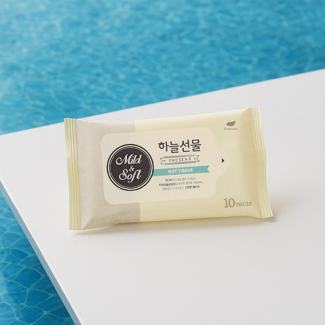 하늘선물 물티슈 휴대형, 50개, 10개입