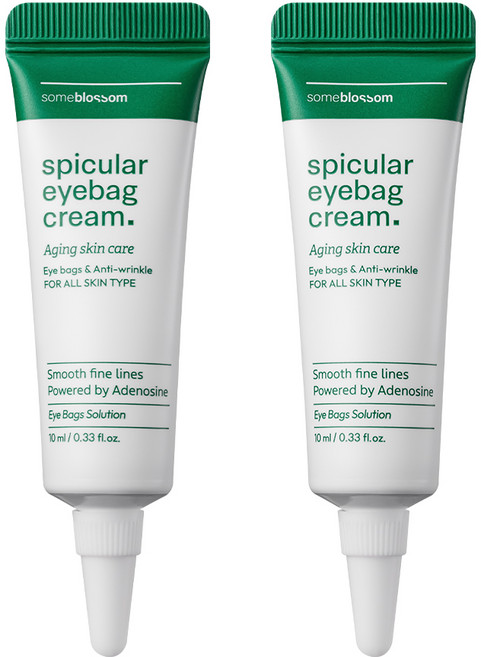 썸블라썸 눈밑꺼짐 다크서클 주름 탄력 볼륨 리프팅 스피큘러 아이백 크림, 2개, 10ml