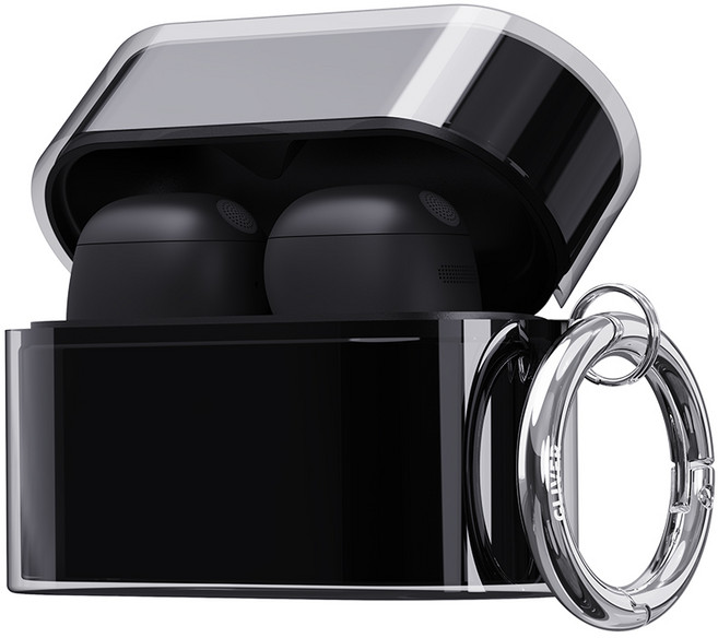 소니 WF-1000XM6 케이스 투명 고투명 황변방지 2MM 독일산 원료 클리어 젤리, 1개, 투명블랙