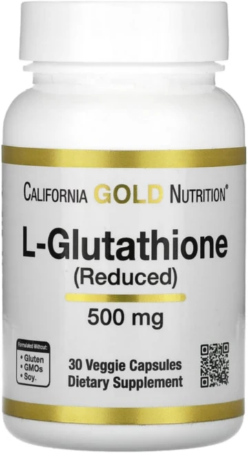 CGN 캘리포니아골드뉴트리션 L 글루타치온 500mg 베지 캡슐 환원형 글루타치온, 1개, 30정 - 쿠팡