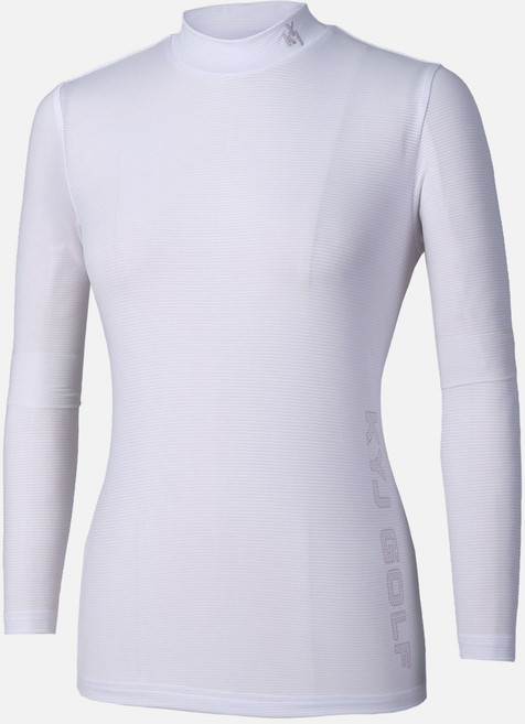 [김영주골프] 여성 냉감 반폴라 긴팔 티셔츠_스판 아이스폴라