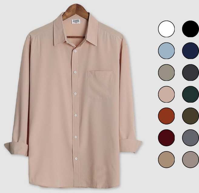 다이나믹피플 남자 구김없는 스판 링클프리 셔츠 남방 와이셔츠 빅사이즈 M~4XL