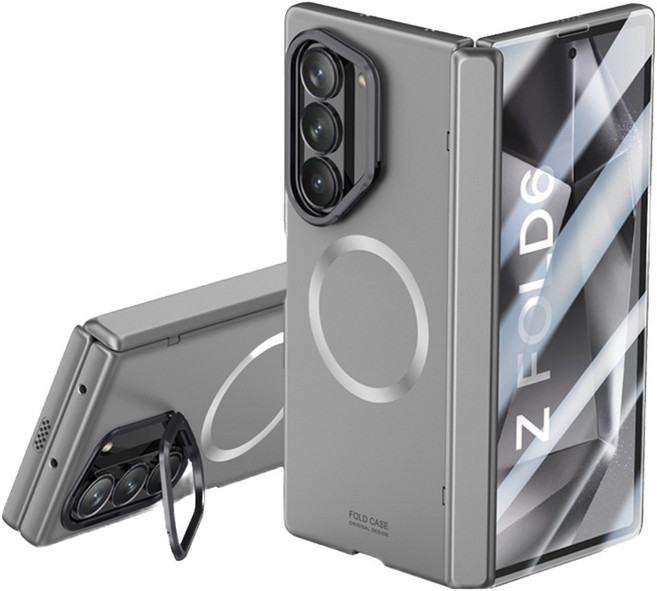 Z폴드6 Z폴드7 액정풀커버 힌지보호 맥세이프호환 마그네틱 거치대케이스 강화유리 올인원케이스