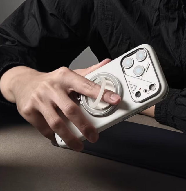 AULUMU G09 폰 마그네틱 거치대 링홀더 맥세이프 그립 360도조절Ok, 1개, 실버, G09버전