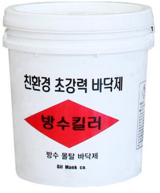 친환경 초강력 바닥 방수재 방수킬러 18L (net14kg)몰탈 간편시공 도끼다시 타일 가능, 1개