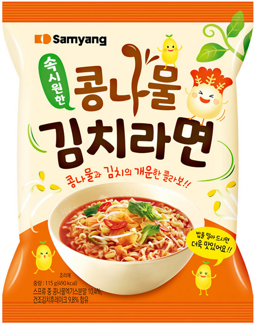 삼양 콩나물김치라면 115g, 8개