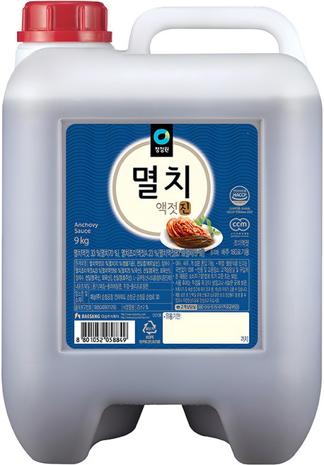 청정원 멸치액젓진, 9kg, 1개