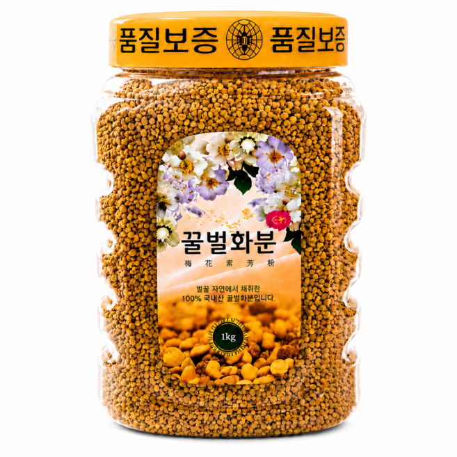 상주 양봉농가 100% 국산 건조 벌화분, 1개, 1kg