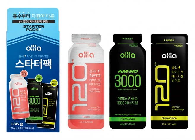 올라 120 파워젤 에너지젤 러닝 마라톤 자전거 스타터팩 - 쿠팡